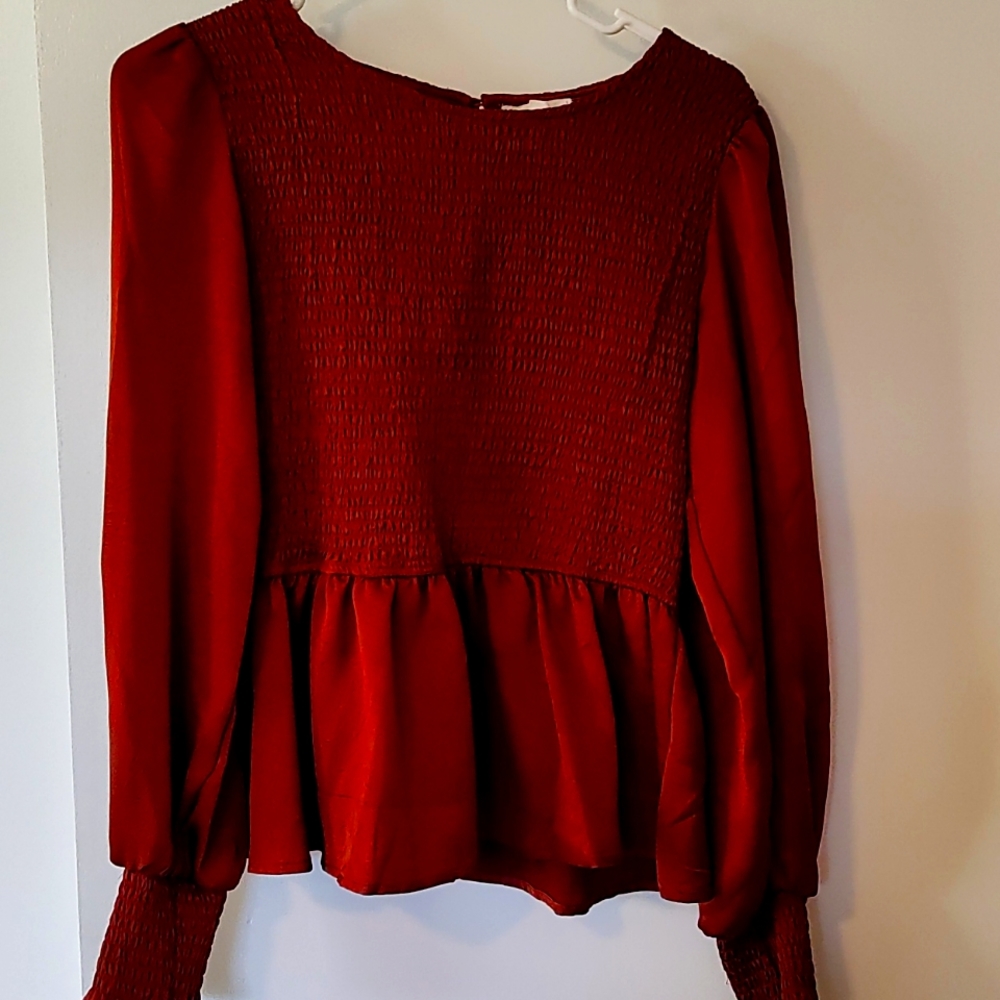 Rust colored blouse
